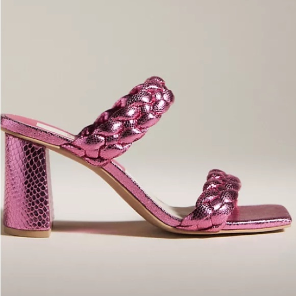NWT Anthropologie Dolce Vita Paily‎ Heels in Rose Size 7 Pink - Picture 2 of 9